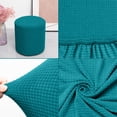 thumbnail image 4 of Oefntac Housse Extensible pour Tabouret Rond en Tissu Doux et Imperméable, Housse pour Pouf Lavable, Coiffeuse, Chambre, Salon, 4 of 6