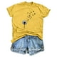 thumbnail image 1 of Fiudx Ofertas Flash Del Día Blusa de Manga Corta con Estampado de Moda para Mujer, Divertida Camiseta con Cuello Redondo, 1 of 5
