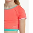 thumbnail image 3 of Justice Girls Short Sleeve Rashguard with Bikini Bottom Two-Piece, Sizes 5-18, 3 of 8