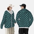 thumbnail image 4 of Fotbe Green Vintage Peacock Chaqueta con Protección Solar UPF 50+ para Hombre y Mujer, Camisa con Capucha y Bolsillos-XX-Large, 4 of 7