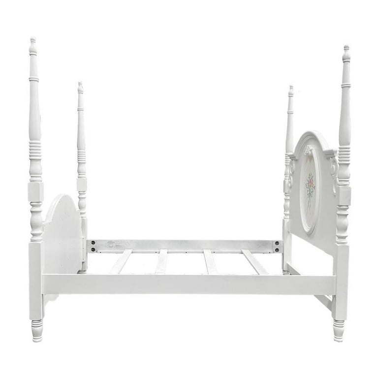 Acme Flora Twin Bed (Poster) White - Walmart.com