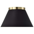 thumbnail image 4 of Nuvo Lighting Dover - 3 Light - Small Flush Mount - Black with Vintage Brass, 4 of 6