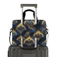 thumbnail image 2 of FORMRS 16" Laptop Sleeve Bag Carrying Case with Handle Travel Shoulder Briefcase, Blue Peacock Feathers Pattern, 2 of 8