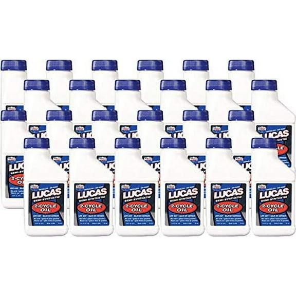 Lucas Semi-Synthetic 2-Cycle Oil (2.6 oz) - 24 Pack