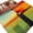 Emerald Green Pumpkin Orange Black, variant on 6'x9' Area Rugs, Red Orange Green Indoor Outdoor Area Rug for Living Room Bedroom, Modern Oil Painted Art Geometric Washable Bathroom Rugs Kitchen Floor Carpet Mats Home Decor Aesthetic