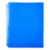 Pen + Gear 2-Pocket Poly Folder, Blue