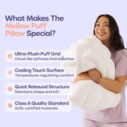 Mellow White Puff Pillow Standard