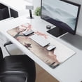 thumbnail image 2 of Elevate Your Game with Watercolor Cherry Blossom Large Gaming Mouse Pad: 31.5x11.8 Inch Desk Mat with Non-Slip Base & Stitched Edges, Perfect for Home Office Desk Setup!, 2 of 7