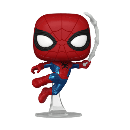 UPC: 0889698676106 | Funko Pop! Marvel: Spider-Man: No Way Home – Spider-Man Finale Suit Vinyl Bobblehead