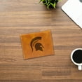 thumbnail image 3 of MICHIGAN STATE LASER ENGRAVED BROWN TRIFOLD WALLET, 3 of 5