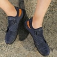 thumbnail image 4 of Mens Quick-Dry Water Shoes Adjustable Straps Non-Slip Lightweight Barefoot Aqua Shoes for Beach Fishing Kayak Dark Blue,Size 9, 4 of 9