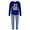Blue, variant on KHONTS Family Christmas Blue Sets of Matching Pajamas Festive Holiday Loungewear With Letter Printed for Parents and Kids Men XL