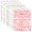 E, variante sur YAOMOBB Autocollants Alphabet aux Couleurs Vives Feuilles d'Autocollants Alphabet Vibrantes Étiquettes Créatives Bricolage pour Scrapbooking et Bouteilles d'Eau