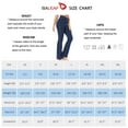 thumbnail image 2 of BALEAF Women's Cotton Bootcut Yoga Pants High Waisted Comfy Soft Bootleg Workout Flare Pants with Pockets Navy L, 2 of 7