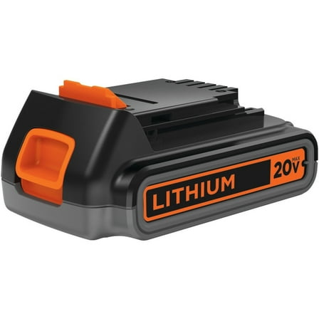 BLACK DECKER 20-Volt MAX* 2.0 Ah Lithium-Ion Battery Pack, LBXR2020