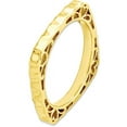 thumbnail image 2 of Sterling Silver Polished Gold-Plate Square Ring, 2 of 6