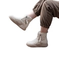 thumbnail image 2 of Zapatos acolchados de algodón para mujer, botas de nieve de invierno con suela gruesa y forro polar integrado, zapatos cálidos antideslizantes y gruesos, 2 of 5