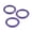 6mm Purple, variant on LeLuv 6mm Round Gauge Glans Rings | 22mm, 24mm, 26mm I.D. Sampler Set | Polished Stainless Steel