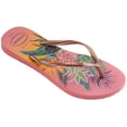 thumbnail image 3 of Havaianas Women's Slim Tropical Flip Flop Sandals, Pink Porcelain, Size 9/10, 3 of 5