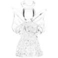 thumbnail image 1 of Adorno colgante de ángel transparente para bodas y fiestas (1 unidad). Elegante decoración de cristal., 1 of 7