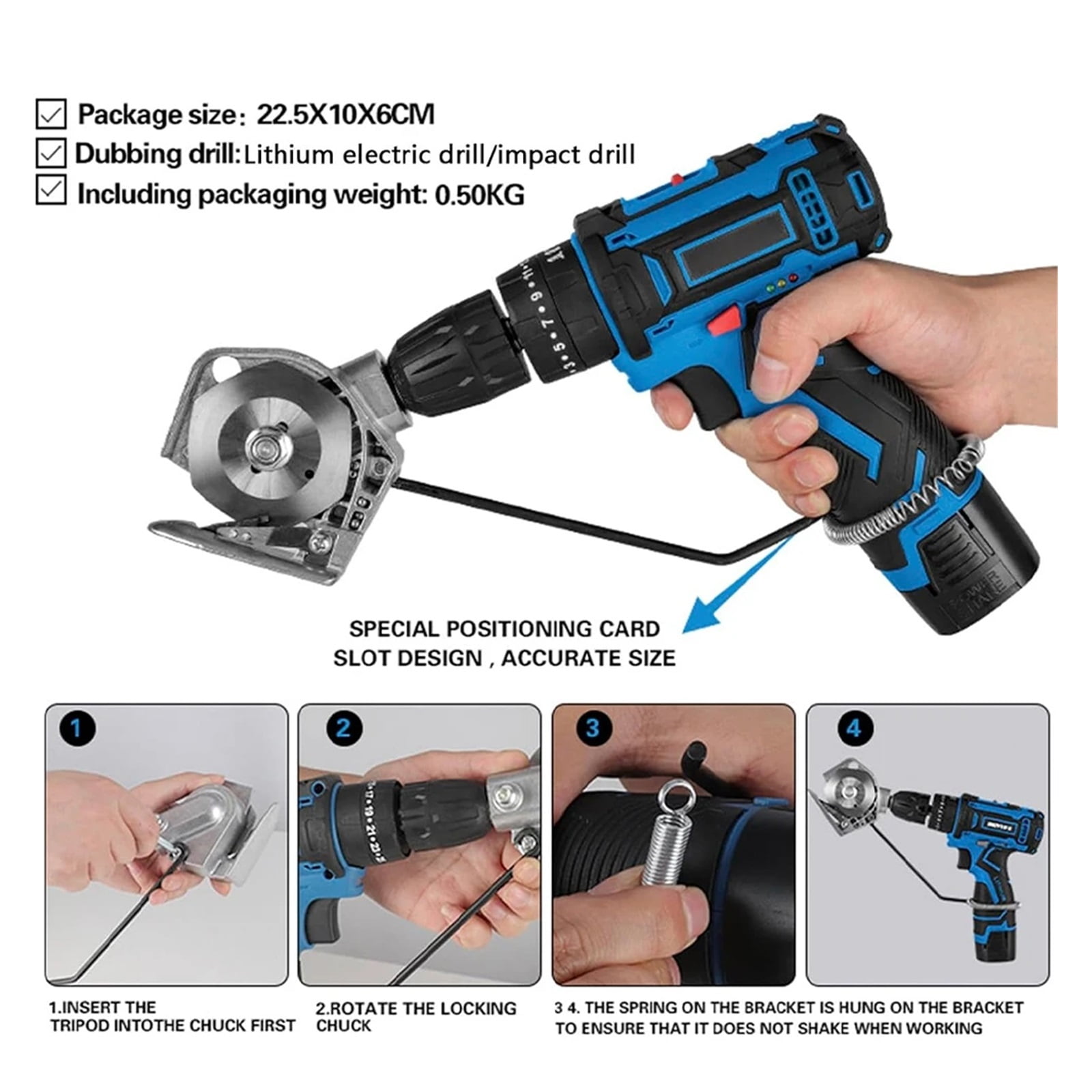 Home Electric Scissors, Electric Rotary Fabric Cutting Tools, Leather/Carpet Tufting Scissors, Electric Drill To Cutting Machine ,Power Tools