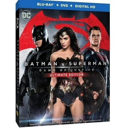 Batman V Superman Dawn Of Justice (Ultimate Edition) (Blu-ray + DVD + Digital HD With (Ben Affleck Best Batman)