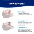 thumbnail image 2 of ZQuiet, Anti-Snoring Mouthpiece (Clear) + Cleaner (1.5oz Bottle), Starter Pack with 2 Sizes, Made in USA, BPA-Free, Medical-Grade Material, Clear, 2 of 6