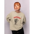 thumbnail image 2 of David Halftone Antique Sweatshirt Women -Image by Shutterstock, Female 4X-Large, 2 of 4