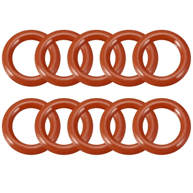 Anillos de sellado de diámetro exterior de silicona O, juntas de sellado, rojas 10.8mmx17mmx3.1mm