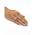 thumbnail image 3 of PalmBeach Jewelry 3.21 TCW Round Cubic Zirconia Two-Piece Bridal Set in Gold-Plated or Platinum-Plated Sterling Silver, 3 of 5