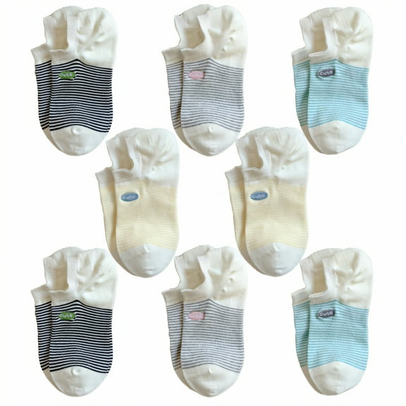 TELOLY 8Pairs Ankle Socks for Women,Womens Ankle Socks Size 9-11,Cotton Thin Socks Women