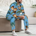 thumbnail image 7 of Kdxio Monkeys Swinging from Palms Men’s Pajama Set Pajamas For Men 2 Piece PJ Set with Men Pajama Pants and Long Sleeve T-Shirt Lounge Set-, 7 of 7