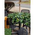 thumbnail image 4 of Outdoor Tablecloth with Umbrella Hole and Zipper, St. Patrick's Day Square Table Cloth 54x54 Inch Waterproof Tablecloth, Watercolor Lucky Shamrocks Spring Leaves Picnic Table Cover for Patio Camping, 4 of 7