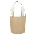 thumbnail image 1 of Easter Egg Basket Jute Fabric Bag with Rabbit Ear Design Folding Portable Handbag Washable for Kids Party Outdoor Game, 1 of 7