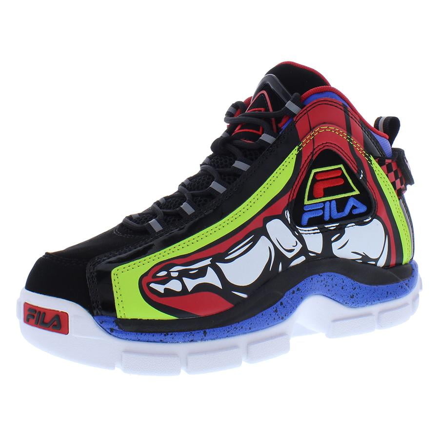 Fila Grant Hill 2 Racing High Top Sneakers Men’s 9.5 (US) Multicolor Amazon.com: FILA Mens Grant Hill 2, Color: Blk/Prbl/Fred  main image 3