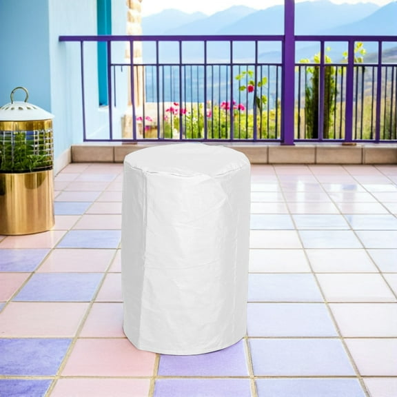 OFFIGAM Silver Oxford Cloth Waterproof Gas Tank Cover for BBQ Patio, Dustproof Design Fits 11lb/5kg Tanks