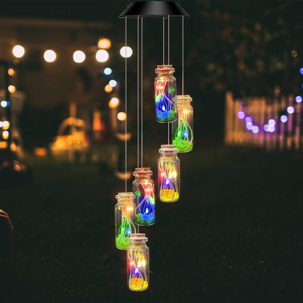 solar bottle wind chime