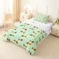 thumbnail image 2 of Homewish Funny Dachshund Dog Twin Comforter Sets,Kawaii Pet Bedding Set,Green,Polkadot Reversible,2 Pieces,1 Comforter and 1 Pillowcase, 2 of 7