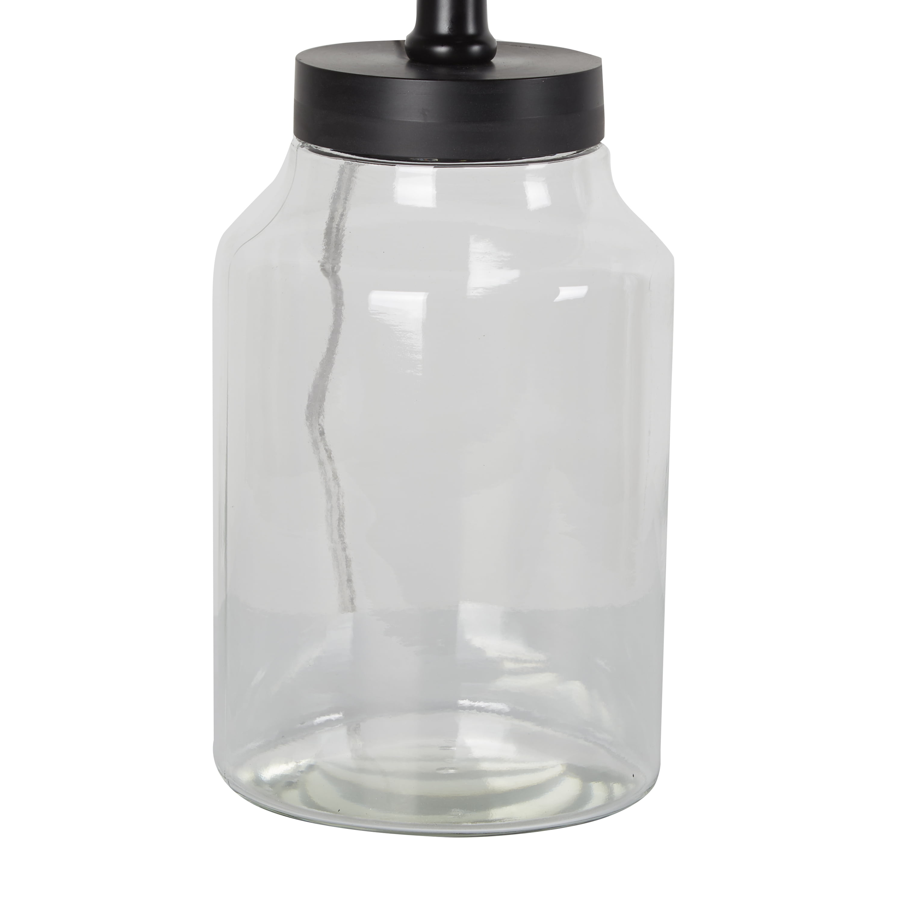 small glass lamp base