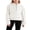 White, variant on Hotiary 7-14Y Girls Casual Half Ziper Hoodies Long Sleeve Solid Color Pullover Sweatshirts With Thumb Hole