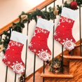 thumbnail image 3 of Ryvnso Christmas Stockings Christmas Snowflakes 17.7" Large Stocking Decoration 1 Pack, 3 of 7