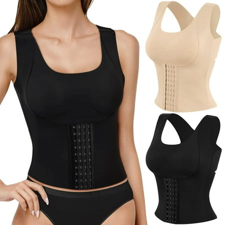 

Lilvigor 3-in-1 Waist Buttoned Bra Shapewear Women s Shapewear Corset Adjustable Straps Body Shaper for Women Tummy Control Slimming Top