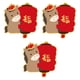 thumbnail image 5 of 3 sobres de año Nuevo Hongbao con deseos únicos de dibujos animados, paquetes rojos de la , suministros para fiestas, bodas y cumpleaños., 5 of 9