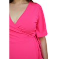 thumbnail image 4 of Vestido envolvente Roman Fashion Tallas Extras 4211 Fiusha fucsia 36, 4 of 6