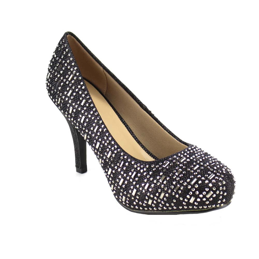 Beston GB28 Women's Glitter Rhinestone 