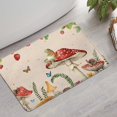 thumbnail image 2 of Red Mushroom Frog Light Pattern Bathroom Rugs Mat,Non Slip Microfiber Bathroom Rug,Rubber Backing,Soft Bathroom Mats for Bathroom Floor,Tub and Shower,17x27in(43x68cm), 2 of 5