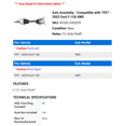 thumbnail image 2 of Axle Assembly - Compatible with 1997 - 2003 Ford F-150 4WD 1998 1999 2000 2001 2002, 2 of 2