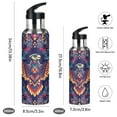 thumbnail image 2 of Yayeee 20oz Insulated Water Bottle Double Wall Stainless Steel with Flip Straw Lid, Geometric Eagle, 2 of 7