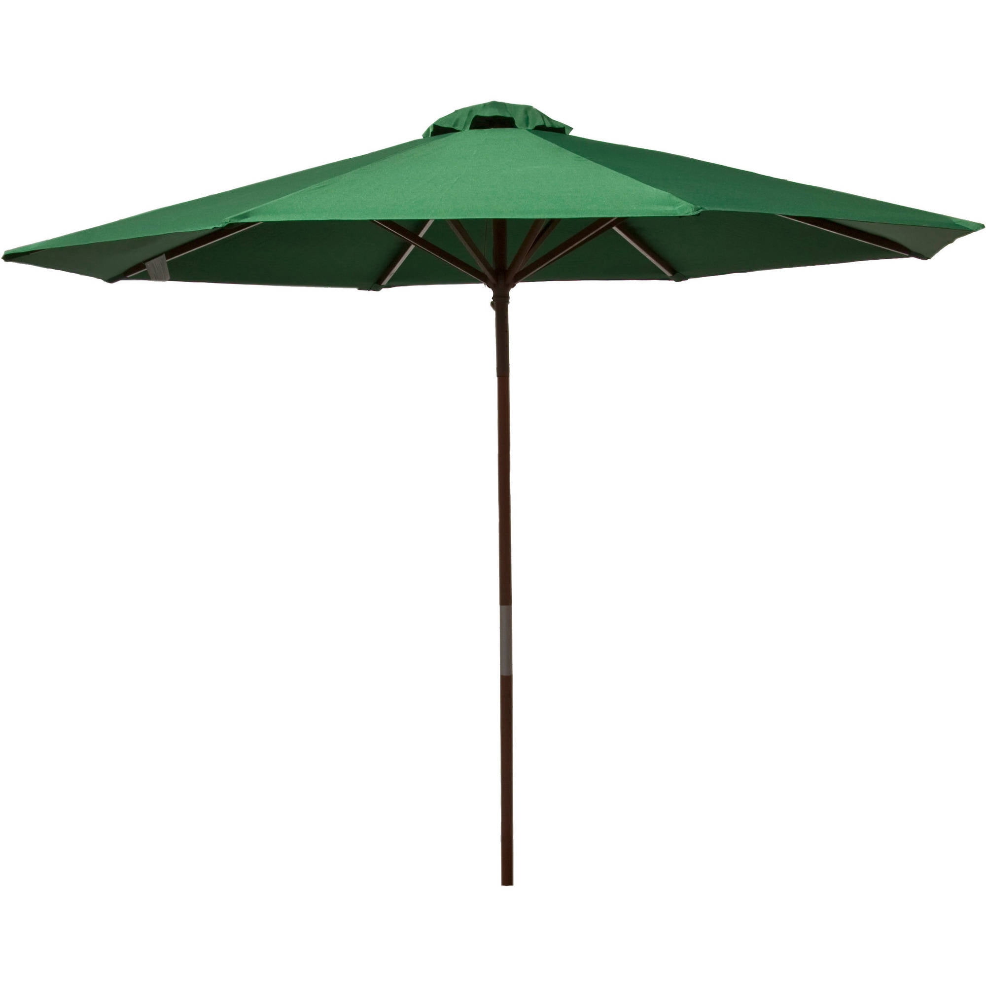 DestinationGear Classic Wood 9' Market Umbrella, Green