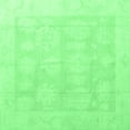 thumbnail image 1 of Ahgly Company Indoor Square Oriental Emerald Green Traditional Area Rugs, 8' Square, 1 of 4